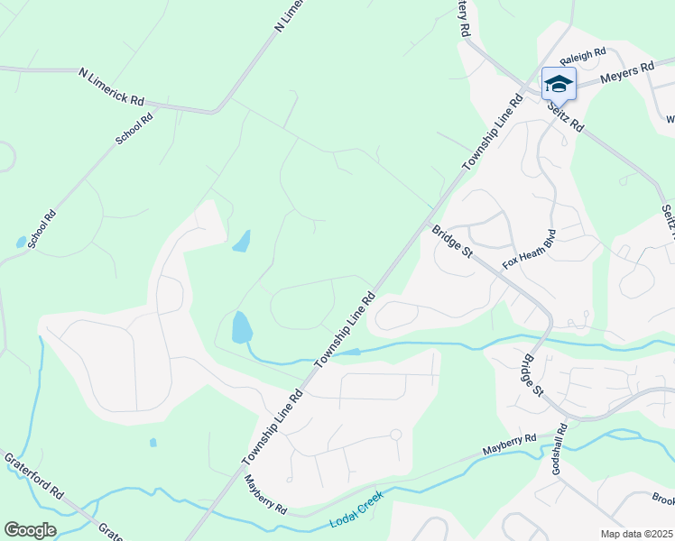 map of restaurants, bars, coffee shops, grocery stores, and more near 17 Bartlett Drive in Schwenksville
