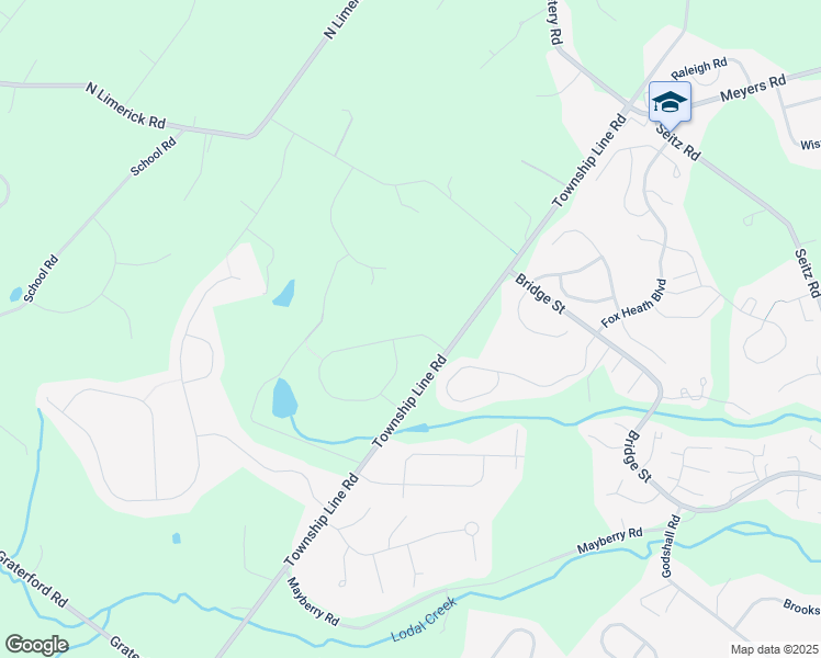 map of restaurants, bars, coffee shops, grocery stores, and more near 17 Bartlett Drive in Schwenksville