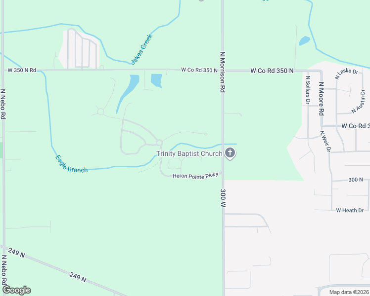 map of restaurants, bars, coffee shops, grocery stores, and more near 5010 North Eagle Branch in Muncie