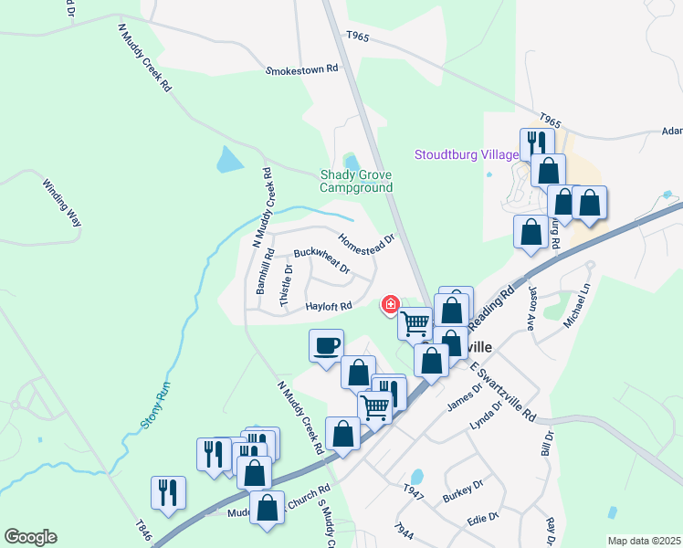map of restaurants, bars, coffee shops, grocery stores, and more near 10 Buckwheat Drive in Denver
