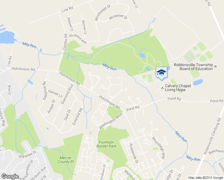 map of restaurants, bars, coffee shops, grocery stores, and more near 327 Andover Place in Robbinsville Township