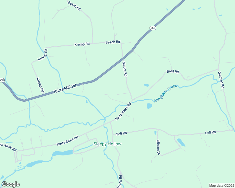 map of restaurants, bars, coffee shops, grocery stores, and more near 52 Moore Road in Mohnton