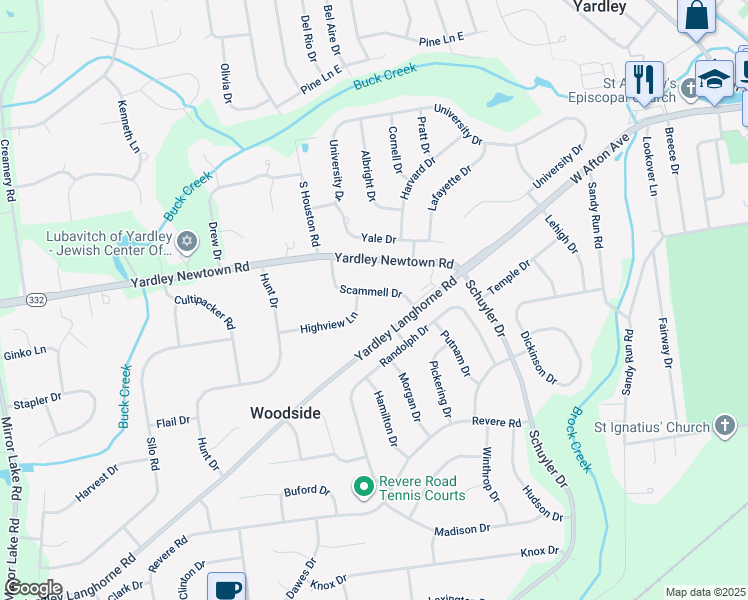 map of restaurants, bars, coffee shops, grocery stores, and more near 7 Scammell Drive in Morrisville