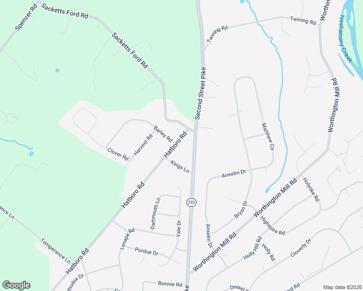 map of restaurants, bars, coffee shops, grocery stores, and more near 1621 Hatboro Road in Richboro