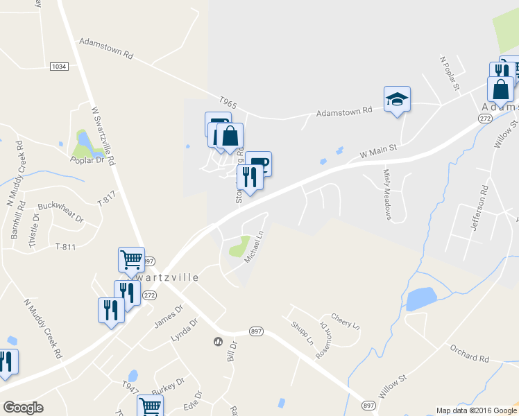 map of restaurants, bars, coffee shops, grocery stores, and more near 44 Rebecca Drive in Denver