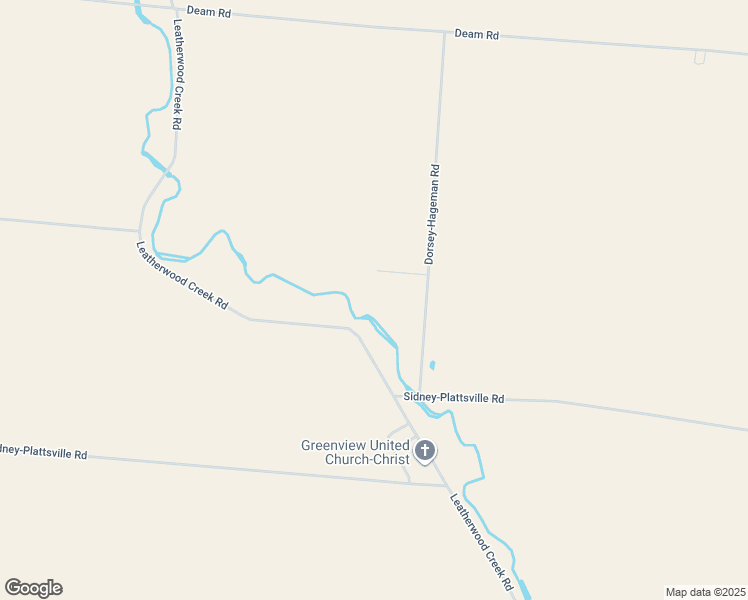 map of restaurants, bars, coffee shops, grocery stores, and more near 3455 Dorsey-Hageman Road in Sidney