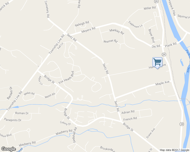 map of restaurants, bars, coffee shops, grocery stores, and more near 11 Saddle Court in Schwenksville