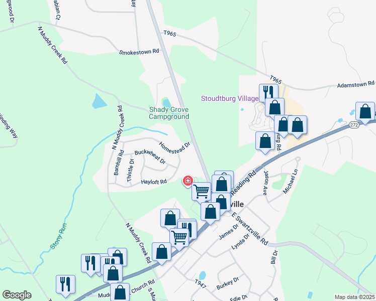 map of restaurants, bars, coffee shops, grocery stores, and more near 6 Homestead Drive in Denver