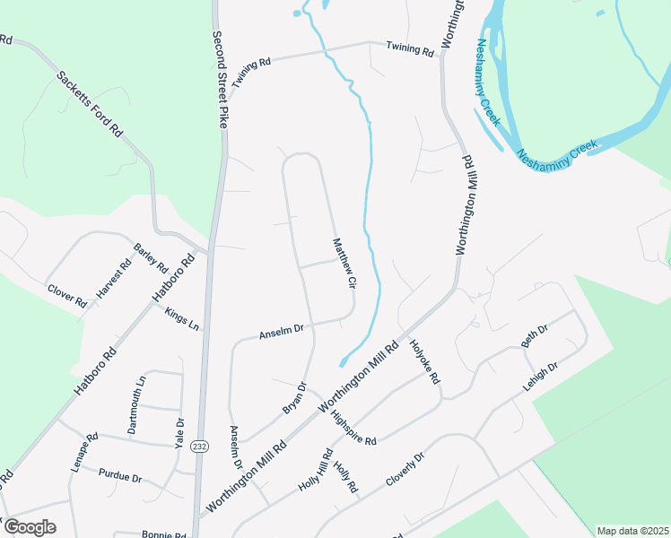 map of restaurants, bars, coffee shops, grocery stores, and more near 138 Matthew Circle in Richboro
