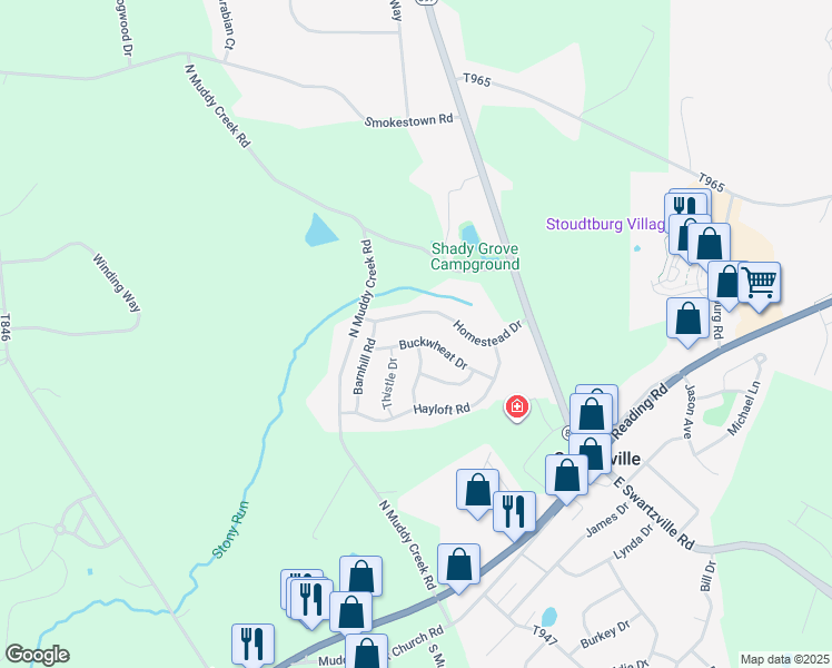 map of restaurants, bars, coffee shops, grocery stores, and more near 31 Homestead Drive in Denver