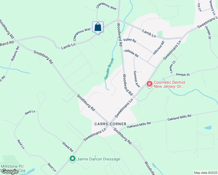 map of restaurants, bars, coffee shops, grocery stores, and more near 12 Darlington Drive in Manalapan Township
