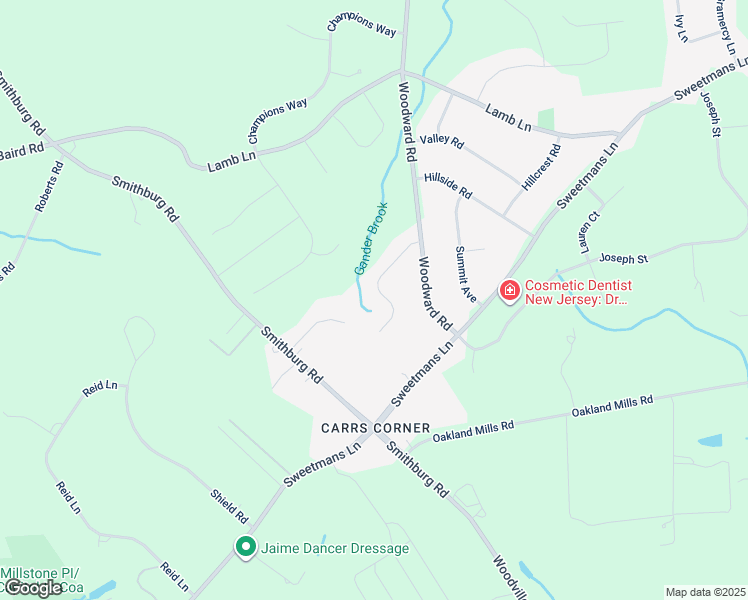 map of restaurants, bars, coffee shops, grocery stores, and more near 12 Darlington Drive in Manalapan Township