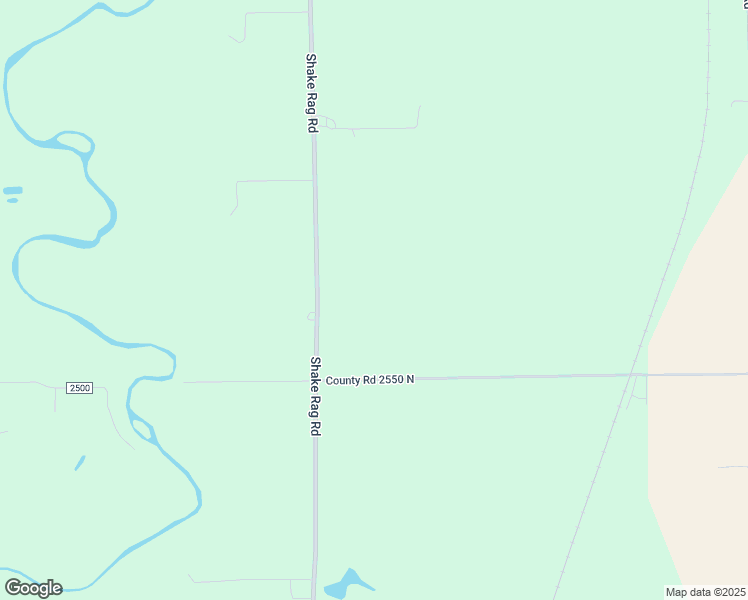 map of restaurants, bars, coffee shops, grocery stores, and more near 17167 East 2550 North Road in Danville