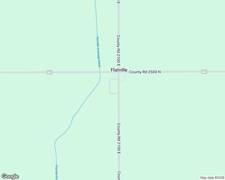 map of restaurants, bars, coffee shops, grocery stores, and more near 2484 County Road 2495 North in Thomasboro