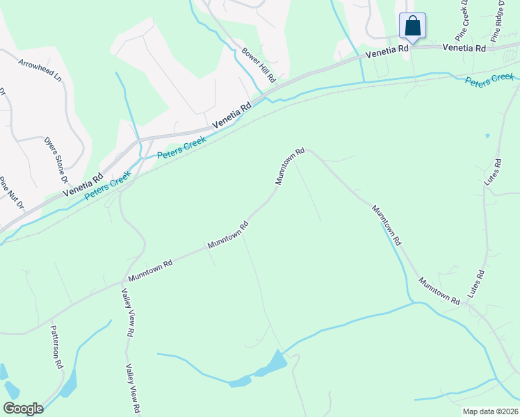 map of restaurants, bars, coffee shops, grocery stores, and more near 442 Munntown Road in Eighty Four