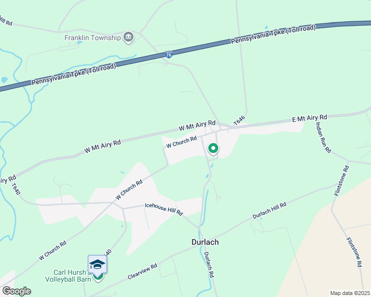 map of restaurants, bars, coffee shops, grocery stores, and more near 90 West Church Road in Stevens