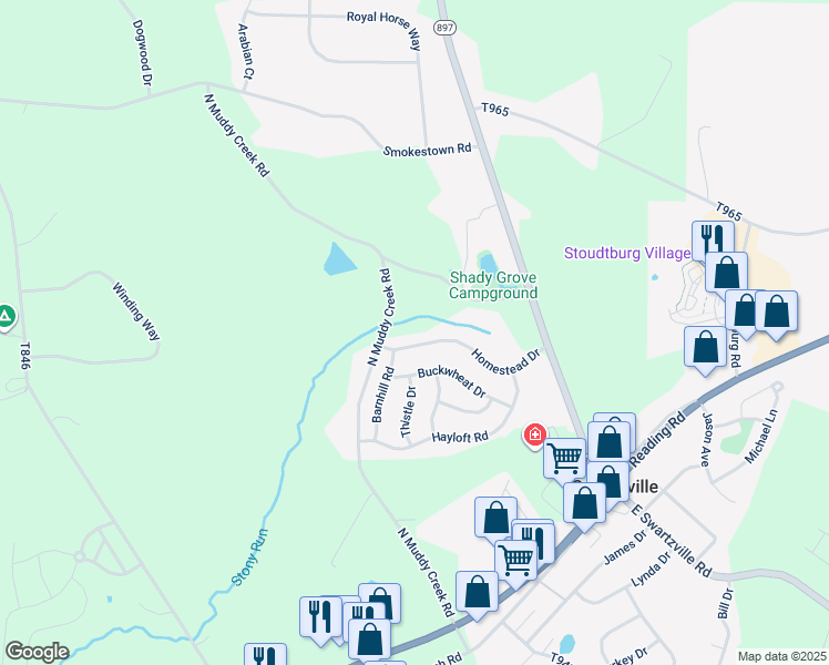 map of restaurants, bars, coffee shops, grocery stores, and more near 43 Homestead Drive in Denver