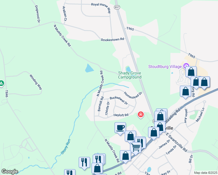 map of restaurants, bars, coffee shops, grocery stores, and more near 43 Homestead Dr in Denver