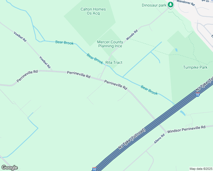 map of restaurants, bars, coffee shops, grocery stores, and more near 504 Perrineville Road in Hightstown