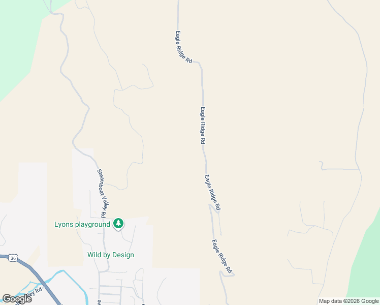 map of restaurants, bars, coffee shops, grocery stores, and more near 2615 Eagle Ridge Road in Lyons
