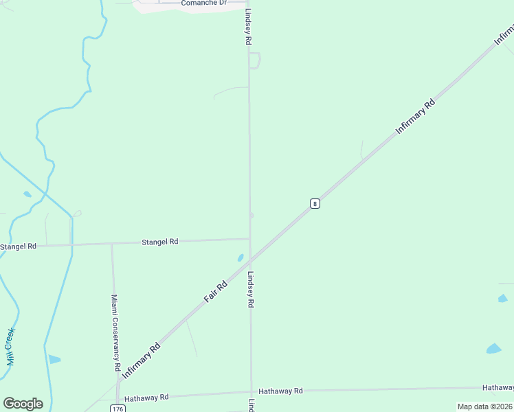 map of restaurants, bars, coffee shops, grocery stores, and more near Lockington Lindsey Road in Sidney