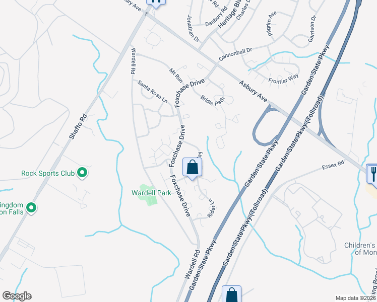 map of restaurants, bars, coffee shops, grocery stores, and more near 12 Gait Court in Tinton Falls