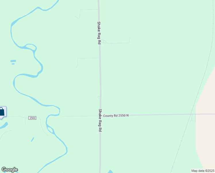 map of restaurants, bars, coffee shops, grocery stores, and more near 17167 East 2550 North Road in Danville