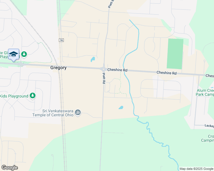map of restaurants, bars, coffee shops, grocery stores, and more near 3133 Piatt Road in Delaware