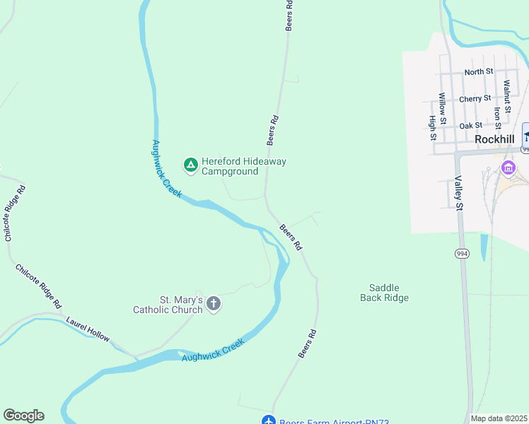 map of restaurants, bars, coffee shops, grocery stores, and more near Beers Road in Shirleysburg