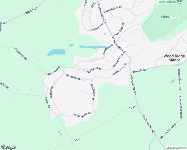 map of restaurants, bars, coffee shops, grocery stores, and more near 1611 Woodhaven Drive in Hummelstown