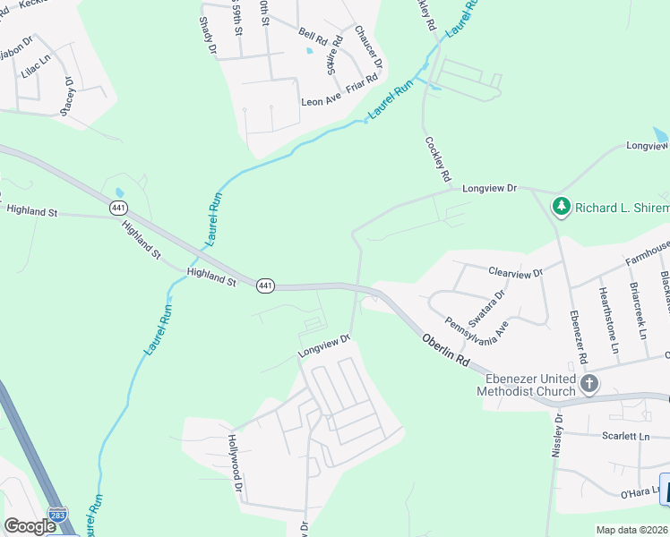 map of restaurants, bars, coffee shops, grocery stores, and more near 1978 Oberlin Rd in Harrisburg