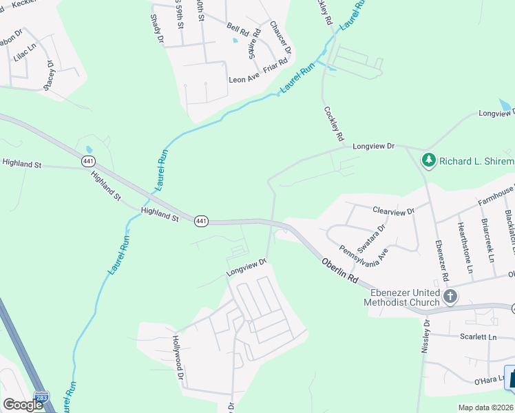 map of restaurants, bars, coffee shops, grocery stores, and more near 1978 Oberlin Road in Harrisburg