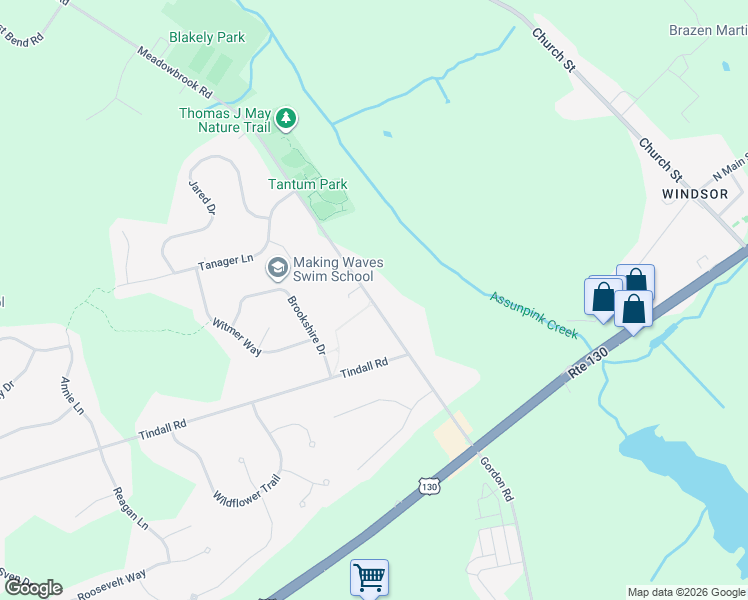 map of restaurants, bars, coffee shops, grocery stores, and more near 304 Meadowbrook Road in Trenton