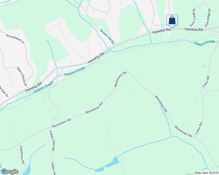 map of restaurants, bars, coffee shops, grocery stores, and more near 459 Munntown Road in Eighty Four