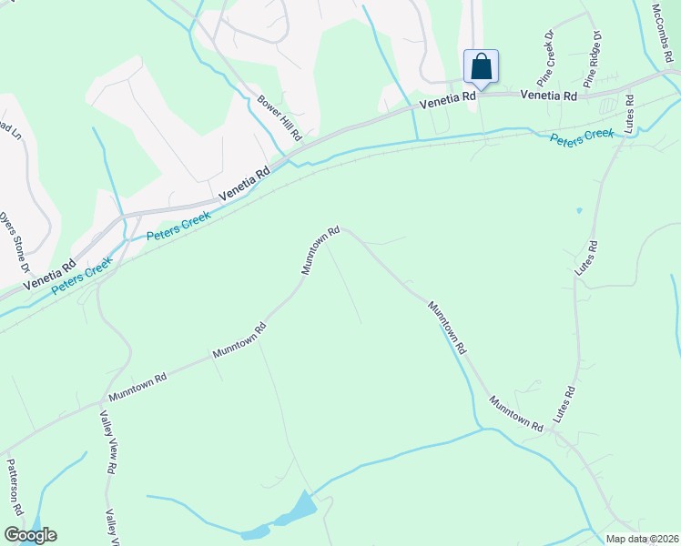 map of restaurants, bars, coffee shops, grocery stores, and more near 42 Dovercrest Road in Eighty Four