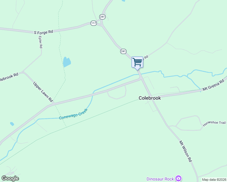 map of restaurants, bars, coffee shops, grocery stores, and more near 5238 Elizabethtown Road in Palmyra