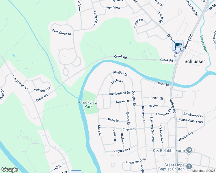map of restaurants, bars, coffee shops, grocery stores, and more near 2215 Circle Road in Carlisle