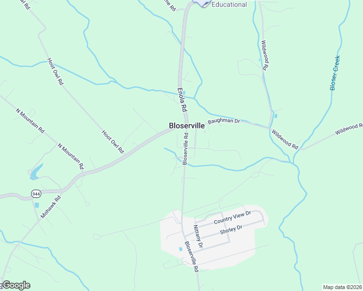 map of restaurants, bars, coffee shops, grocery stores, and more near 712 Bloserville Road in Newville
