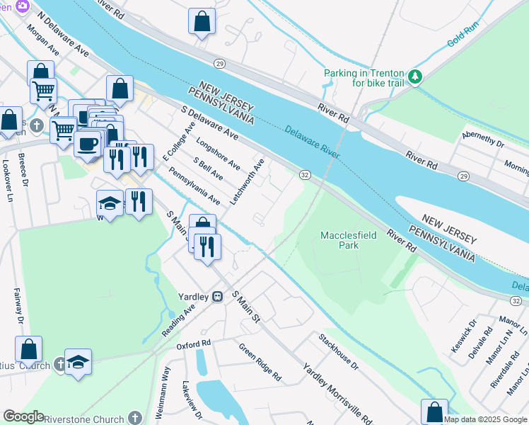 map of restaurants, bars, coffee shops, grocery stores, and more near 907 Kathy Drive in Morrisville