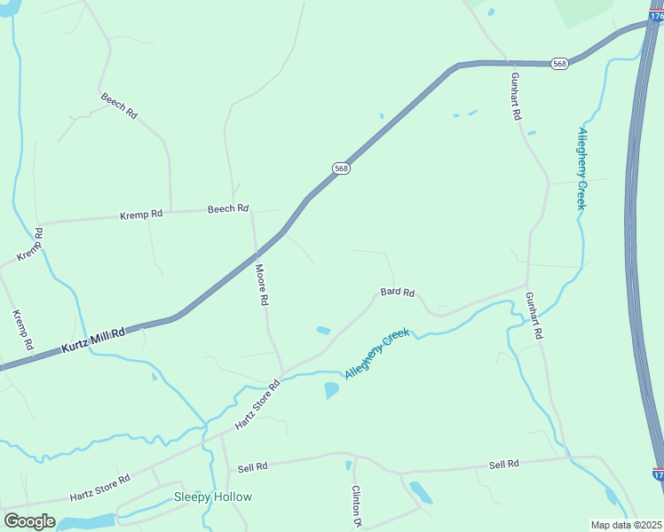 map of restaurants, bars, coffee shops, grocery stores, and more near 58 Carnis Drive in Mohnton
