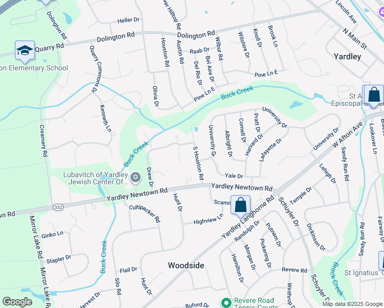 map of restaurants, bars, coffee shops, grocery stores, and more near 1079 South Houston Road in Morrisville