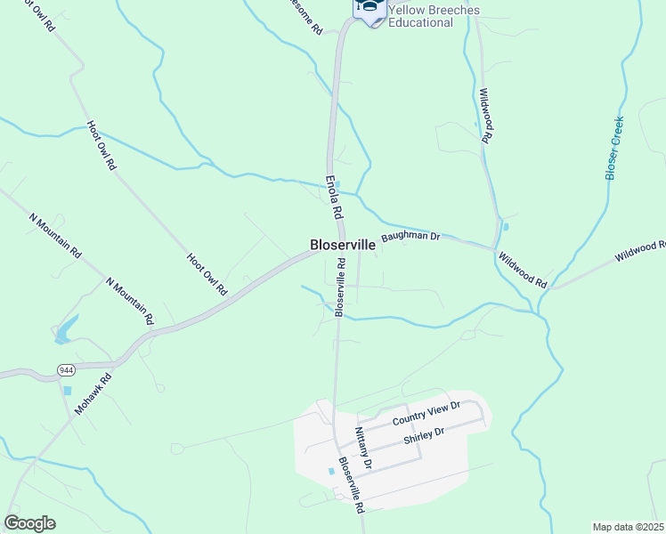 map of restaurants, bars, coffee shops, grocery stores, and more near 726 Bloserville Road in Newville