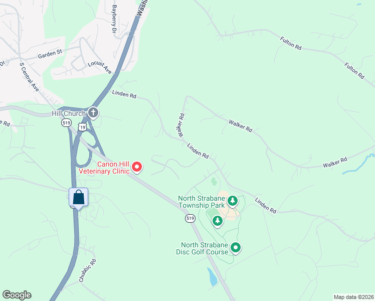 map of restaurants, bars, coffee shops, grocery stores, and more near 110 Legacy Drive in Canonsburg