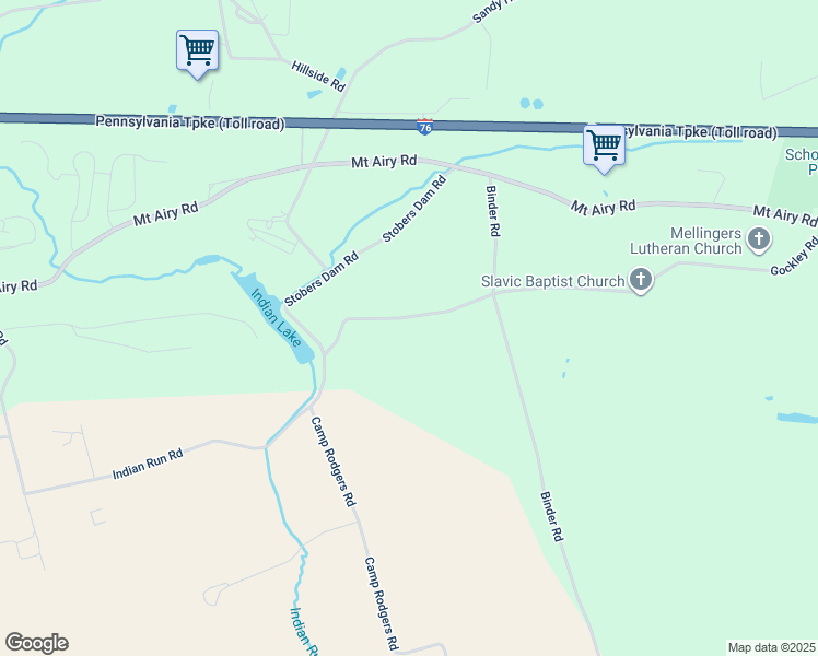 map of restaurants, bars, coffee shops, grocery stores, and more near 495 Gockley Rd in Stevens