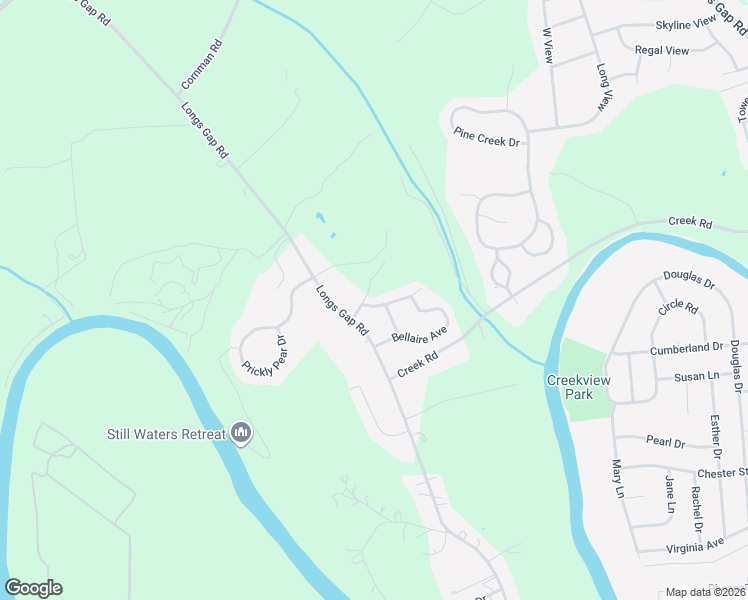 map of restaurants, bars, coffee shops, grocery stores, and more near 755 Longs Gap Road in Carlisle