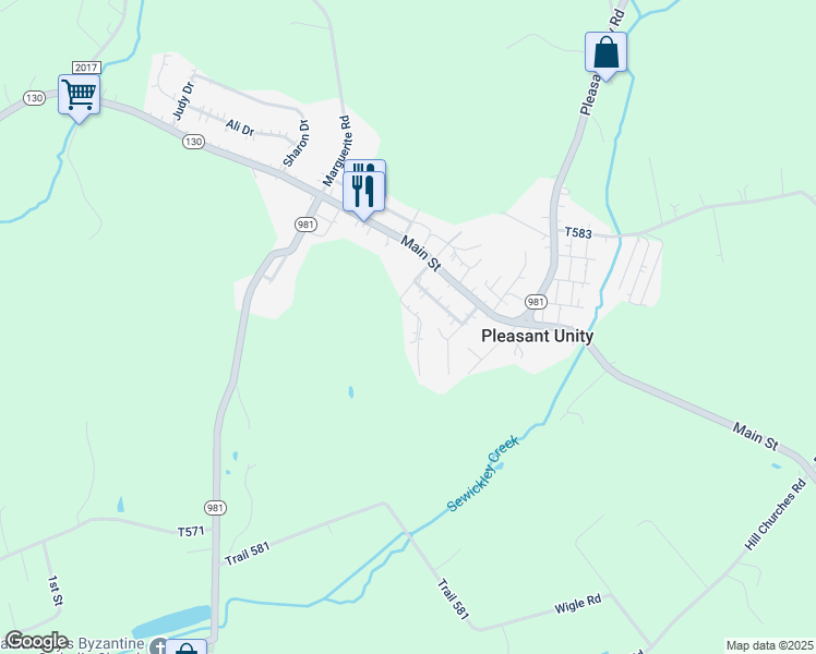 map of restaurants, bars, coffee shops, grocery stores, and more near 203 Madison Avenue in Mount Pleasant