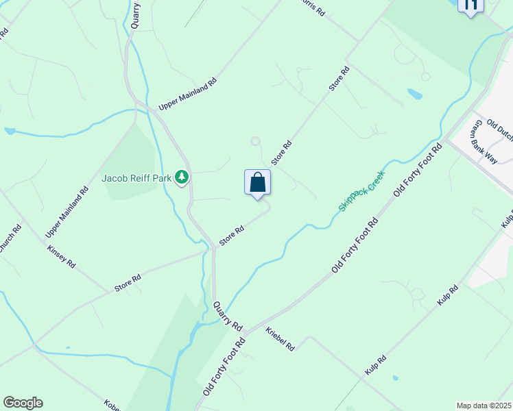 map of restaurants, bars, coffee shops, grocery stores, and more near 737 Store Rd in Harleysville