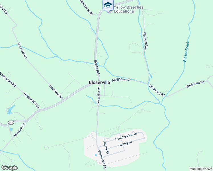 map of restaurants, bars, coffee shops, grocery stores, and more near 14 Baughman Drive in Newville