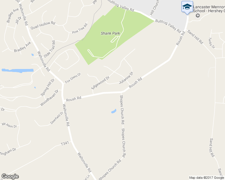 map of restaurants, bars, coffee shops, grocery stores, and more near 1251 Roush Road in Hummelstown