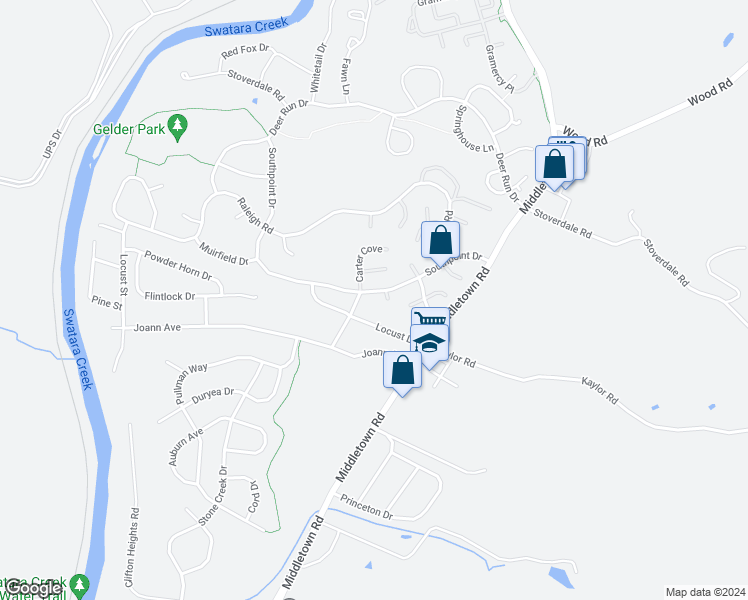 map of restaurants, bars, coffee shops, grocery stores, and more near 2072 Southpoint Drive in Hummelstown